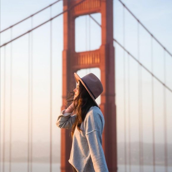 NTW Tilley Unisex Wool Montana Fedora Hat - Taupe - Size Large - Picture 2 of 15